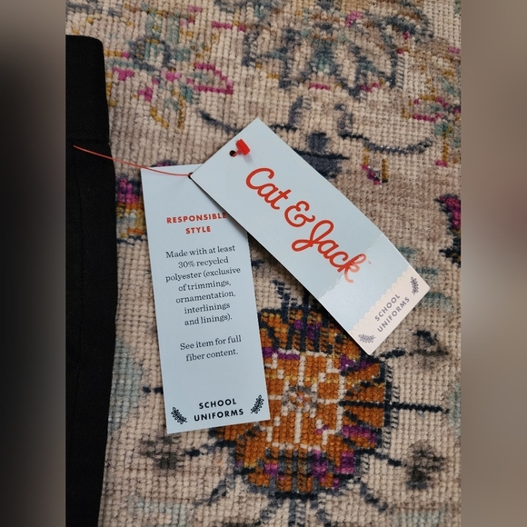 Cat & Jack Kids Straight Black Slacks School Uniform Pants, sz 5 - Picture 3 of 7